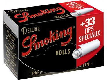 Smoking Rolls DELUXE 24 Rollen + 33xTips 12g/m² 44mm + 4m